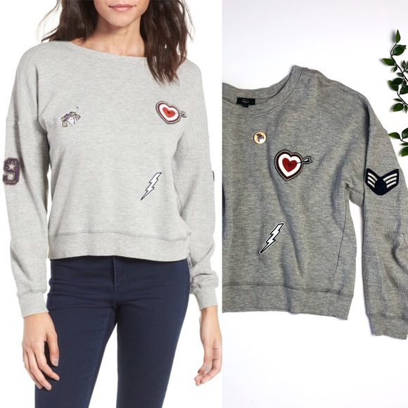 Rails Sweaters - Rails Kelli Patch Sweatshirt